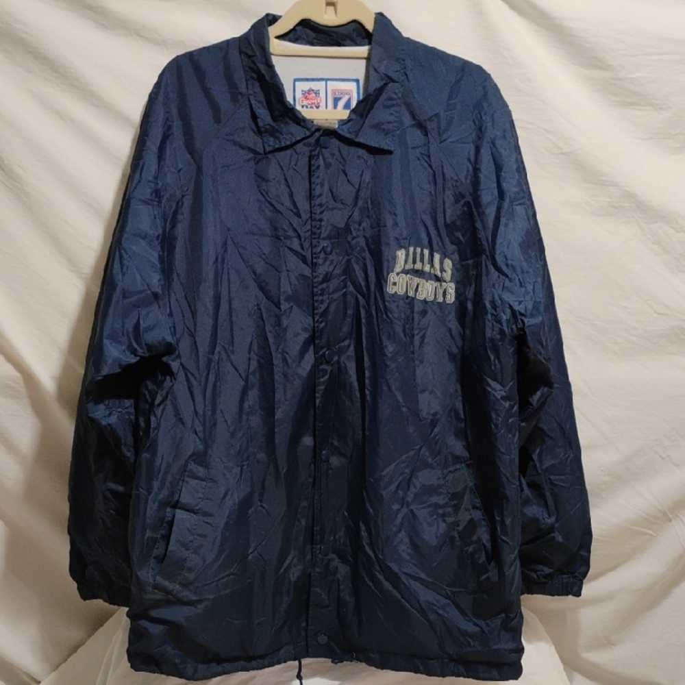 SALE! Dallas Cowboys 90's Vintage Game Day LOGO 7 Jacket Sz.L